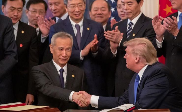 США и Китай подписали соглашение, направленное на прекращение торговой войны
