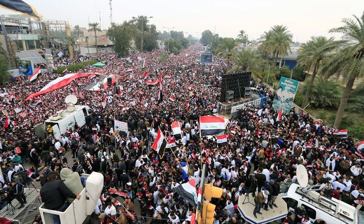 В Багдаде прошла масштабная акция протеста против присутствия войск США в Ираке